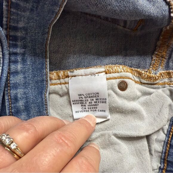 Vintage Roxy Jeans Blue Low Rise Junior Sz 7 - Picture 9 of 12